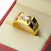 AliExpress artículo más vendido joyería aleación plateada diamante anillo para hombre europeo y americano hombre dominante hipster anillo de boda regalo de cumpleaños