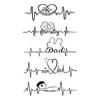 Me encantan las Pegatinas de Tatuaje Herbales para Cubrir Cicatrices en Inglés, Gama Alta, Larga Duración, Impermeables, Tatuajes Personalizados Geniales para Hombres y Mujeres