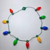 Collar de bombilla LED bombilla de flash colorida cadena de cordón de bombilla luminosa cadena de luces de Halloween al por mayor