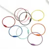Pulsera Sencilla de Colores Dulces Pintada con Spray Llavero Hecho a Mano Accesorios Llavero de Anillo de Alambre Colorido