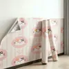 Papel pintado autoadhesivo lindo de dibujos animados, pegatinas de pared impermeables, papel pintado para el hogar, pegatinas decorativas para pared de fondo de habitación infantil, dormitorio