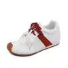 Tênis com Salto Escondido para Mulheres Baixas, Sapatos Casuais Esportivos Retrô, Estilo Coreano Versátil Confortável com Blocos de Cor, Tênis de Treino Alemão, Tamanho Grande para Mulheres