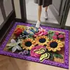 Alfombrilla de suelo de barro de diatomeas estilo felpa 3D para baño, absorbente, felpudo para puerta de baño, antideslizante, resistente al desgaste