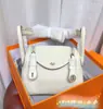 Mini Bolso Lindy de Piel de Vaca de Primera Capa, Bolso de Mano Genuino para Mujer, Bolso tipo 'Pillow Doctor', Bolso de Hombro Cruzado de Moda para el Trabajo