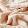 Manta de Franela Transfronteriza, Manta de Jacquard de Tafetán de Color Sólido, Manta Multifuncional para Siesta en la Oficina