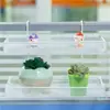 Renovación de estación de trabajo de oficina Estante de almacenamiento de hierro forjado Almacenamiento en el alféizar Soporte para plantas de interior Soporte para plantas suculentas de escritorio Gancho para plantas de escritorio Florero