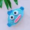 Pequeño animal de ganchillo de lana conejo tumbado patito amarillo zorro amarillo pequeño cerdito Hello Kitty pasador infantil accesorios para el cabello