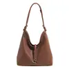 Bolso Tote Sencillo de Gran Capacidad para Viajes Diarios de Mujer 2025 Invierno Nuevo Cuero Suave Versátil Moderno Sencillo Bolso de Hombro/Axila