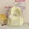 Nova Mochila Ins Color Sólida Simples Fashion Versátil Estilo Japonês 2026 para Meninas, Adequada para Alunos do Ensino Fundamental II e Médio