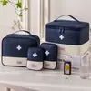 Botiquín Médico Portátil para Viajes de Negocios, Botiquín de Primeros Auxilios para Exteriores, Bolsa Pequeña Portátil para Medicamentos, Bolsa de Almacenamiento para el Hogar
