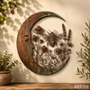 Bestseller transfronterizo Decoración de pared Luna Creciente Abeja adorno de decoración de pared de luna creciente de metal