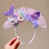 Accesorios para el Cabello con Borlas de Princesa Nuevos de Celebridad de Internet Douyin Accesorios de Hada Dinastía Han Diadema de Flor de Sirena Hada Mariposa
