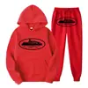 Sudadera con Estampado de Patrón de Prisión Demoníaca Clint419 Europeo y Americano Conjunto de Forro Polar para Hombre Venta al por Mayor Suelto Estilo Nuevo