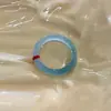 Venta Caliente Transfronteriza Pulsera de Aguamarina Jade Real Azul Mar Azul Misterio Cuarzo Popular Jade Fidelidad Caja de Regalo