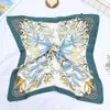 Novo Estilo Lenço de Seda Moda Feminina Versátil de Alto Nível Lenço Quadrado 70 Estilo Coreano Lenço de Proteção para o Pescoço Lenço Retro Primavera e Outono Gravata para Bolsa
