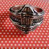Nuevo Anillo Elegante Retro Plata Tailandesa Madera de Ataúd Garra de Fantasma Vampiro Diablo Individual Abierto Venta al por Mayor de Fábrica