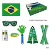 Copa do Mundo EUA-México-Canadá 2026 Conjunto para Torcedor de Futebol da Argentina Bandeira Óculos Bate-Mãos Pintura Facial Adereços de Torcida