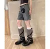 Jialuoya~Botas Apiladas con Hebilla Retro para Mujer Botas Vaqueras Meilade Botas de Montar Botas Largas Botas Altas