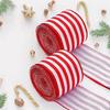 Decoraciones Navideñas Semanales Cinta de Lino a Cuadros Blanco y Negro Lazo DIY Cinta Decorativa Decoración Árbol de Navidad
