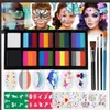 Amazon Transfronterizo Nuevo Set de Pintura Facial de 42 Colores Halloween Pascua Pigmentos para Pintura Facial