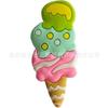 Zapatos de la serie temática de helados con hebillas, dibujos animados, bonitos zapatos con agujeros, zapatos extraíbles, accesorios de PVC para fiestas navideñas transfronterizas