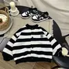 Chaqueta de Primavera y Otoño para Niños 2026 Oferta Especial Otoño Rayada Estilo Coreano Cárdigan Casual Atuendo de Otoño para Niños Ropa Exterior Elegante