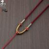 Corda para pingente de jade tecida à mão corda para pingente de cera de abelha corda para colar de pingente de jade cordão ajustável para homens e mulheres