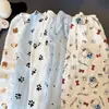 Pantalones Largos de Pijama para Mujer de Primavera y Verano, Adecuados para Usar al Aire Libre, Pantalones Sueltos Anti-Mosquitos, Pantalones Casuales Finos para el Hogar para Habitaciones con Aire Acondicionado