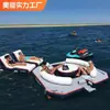 Plataforma Flutuante Inflável para Pesca na Água Colchão Flutuante para Mar Piso Flutuante com Textura de Madeira Escovada Colchão de Ar Tapete Inflável de Ginástica Tapete Mágico Fabricante