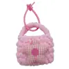 Porta-moedas de Lã Tricotado Criativo Estilo Ins Chaveiro Fofo Pingente para Bolsa de Mulher Pequeno Presente Atacado