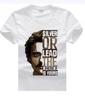 Camiseta de manga corta para hombre, moda, estampada, manga corta, cuello redondo, básica.