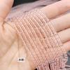 Contas Redondas Lisas de Cristal Transparente Material para Stamen de Flor Brincos Pulseira Feita à Mão DIY Grampo de Cabelo Contas Redondas de Cristal com Furo