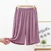 Shorts de Modal para Mujer para Verano, Corte Holgado, Tallas Grandes, Delgados, con Bolsillos, Adecuados para Deporte y Ropa de Dormir, Se Pueden Usar Afuera, Cintura Alta, Pantalones Casuales a la Rodilla