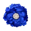 Nuevo Tejido de Satén Hecho a Mano Perla Diamante Núcleo de Flor Flor diy Accesorios para el Cabello Tocado Zapatos y Sombreros Accesorios de Ropa