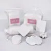 Algodones Gruesos para Maquillaje al por Mayor, 222 Piezas en Bolsa con Cordón, Algodones tipo Sándwich, Discos Desechables Espesos para Desmaquillar