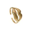 Anel de Aço Titânio Personalidade Moda Lábios Sexy Anel de Aço Inoxidável Versátil Toque de Alto Padrão Peça de Mão Banhada a Ouro 18K