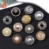 2025 nuevos botones de metal, moda, abrigo, suéter, cortavientos, botones de traje, fabricantes en stock, venta al por mayor