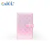 Álbum de Fotos Polaroid Serie Perlada con Rejilla Bordada de 3 Pulgadas, Carpeta de Almacenamiento de Tarjetas de Celebridad de Gran Capacidad con 108 Bolsillos