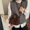 Bolsa de Mão Fashion e Estilosa 2025 Nova Tendência Retrô Diária Bolsa Feminina Estilo Coreano Nicho Bolsa de Ombro Bolsa Transversal