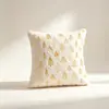 Funda de Almohada Popular Navideña Transfronteriza con Lazo Navideño y Bordado de Estrella de Cinco Puntas, Cojín para Sofá, Funda de Almohada para Decoración del Hogar