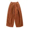 Marca de moda NP otoño e invierno Nuevos petos de pana retro japoneses holgados de pierna ancha, pantalones de barrer, pantalones casuales para hombres y mujeres