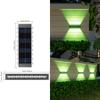 Lâmpada de parede solar lâmpada de jardim ao ar livre lâmpada de paisagem à prova d'água villa lâmpada de arruela de parede de jardim lâmpada de atmosfera de superfície de parede ao ar livre