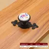 Puxador Cerâmico para Portas de Armário de Móveis, Gavetas de Guarda-Roupa, Estilo Europeu Simples Flor de Rosa Jardim Florido Preto e Branco Puxador de Furo Único