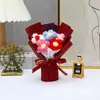 Ramo de Flores de Hilo Tejido Simuladas, Ramo de Flores Artificiales Pomposas Hecho a Mano, Fabricante de Souvenirs Transfronterizos y Venta al por Mayor de Regalos