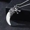 Colar Masculino Dragão Flamejante Dominador Pingente Personalizado Estrela de Seis Pontas Tendência Pingente de Cruz Retrô Acessórios Femininos Estilo Coreano