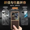 [Generación de cabello sin costuras] Funda para teléfono móvil con pantalla plegable FindN3Flip, imitación de cuero con patrón impreso, ranura galvanizada, chapa, Nuevo