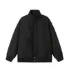 Chaqueta Casual de Color Sólido Estilo Americano Retro con Cuello Alto para Hombre, Primavera Simple Versátil Holgada Estilo Fresco Ropa de Abrigo para Pareja