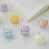 Vela Rosa Dia dos Namorados Molde de Silicone Molde de Cubo de Gelo Rosa DIY Molde de Gesso Rosa