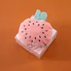 Toalhas de Mão de Tecido Coral com Animais e Frutas para Uso Doméstico, Lenços de Mão Absorventes para Pendurar na Cozinha e Banheiro, Toalhas de Mão com Tema de Desenho Animado