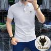 2024 novo camisa polo masculina de manga curta lapela meia manga moda ajuste masculino verão casual confortável respirável